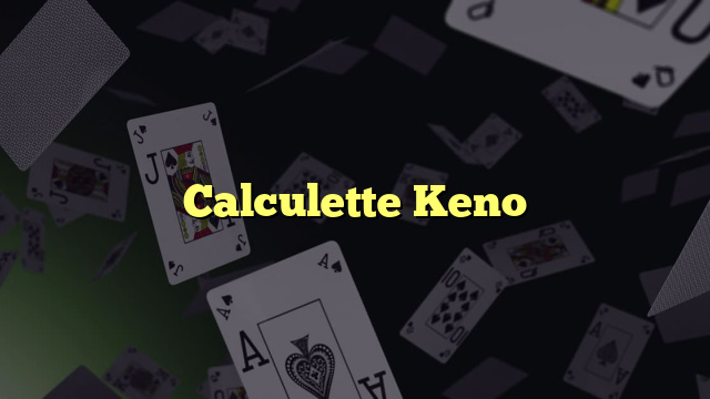 Calculette Keno